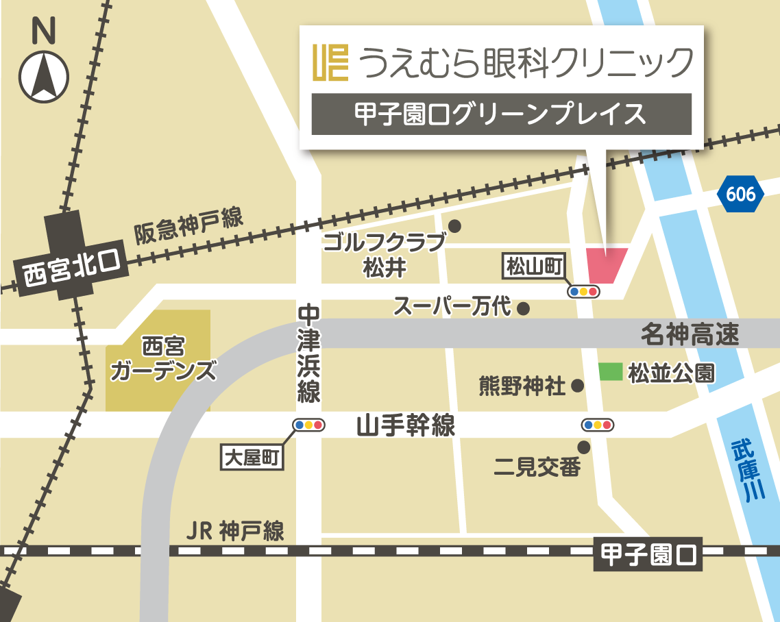 うえむら眼科クリニック地図